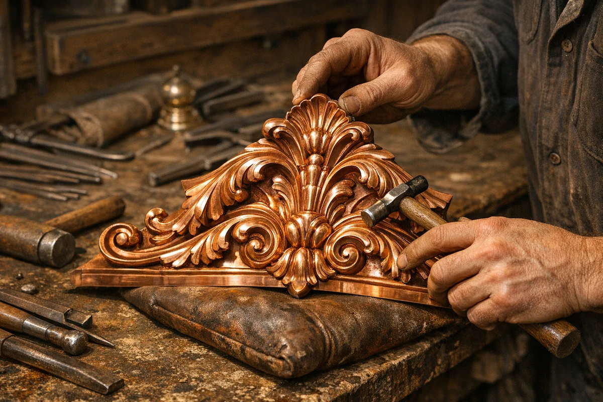Custom Architectural Copper — high-resolution architectural copper render